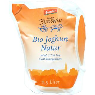 Joghurt Natur 3,7% Fett im Beutel