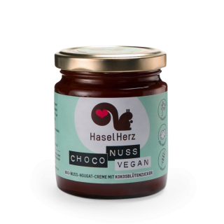 Haselherz Choco Nuss vegan, 220 gr Glas